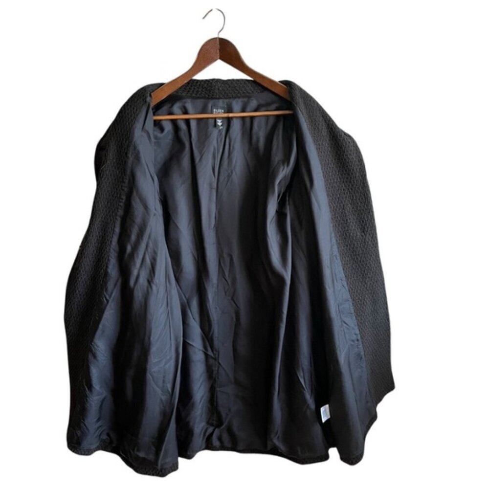 Eileen Fisher Wrap Jacket Size Small Soft Black - Picture 11 of 14
